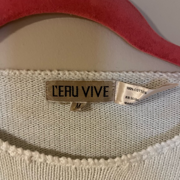 L’eau Vive 80s 90s Mod Cactus Sweater Medium - Picture 2 of 4